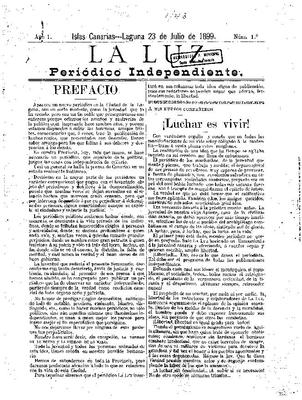 Portada de La Luz.(www.jable.ulpgc.es)