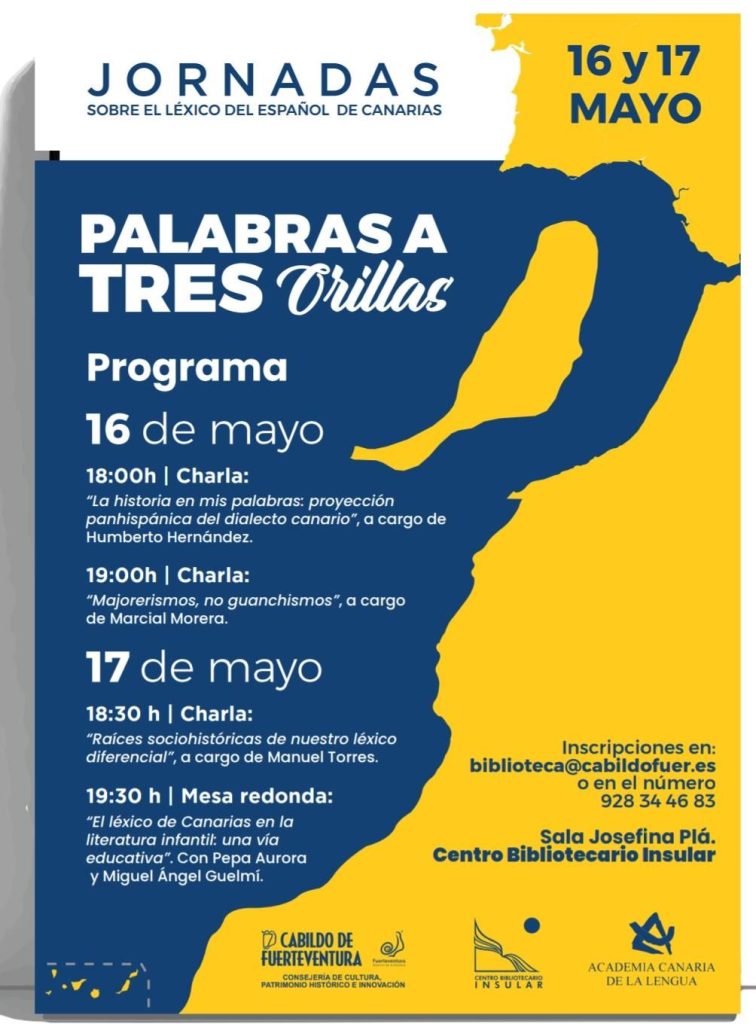Cartel de las jornadas ‘Palabras a tres orillas’. (DF)