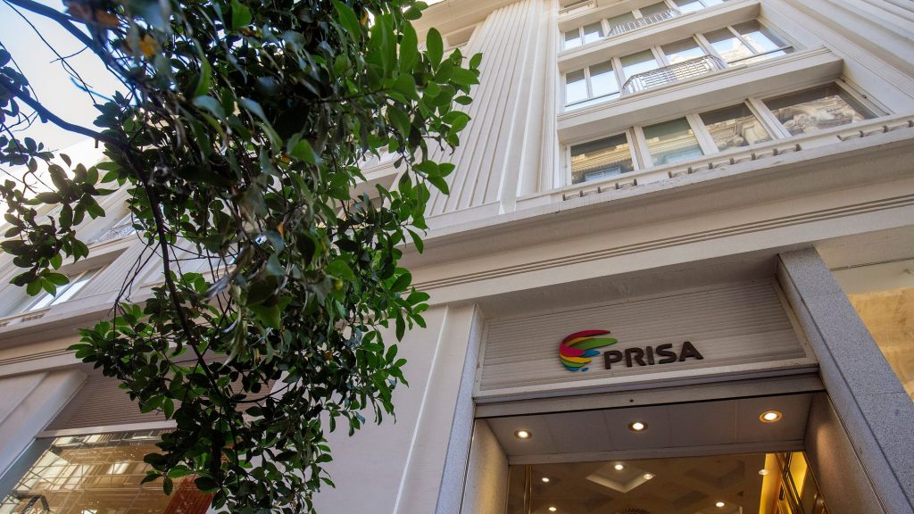 Sede del grupo PRISA en Gran Vía, Madrid. (ANDREA COMAS)