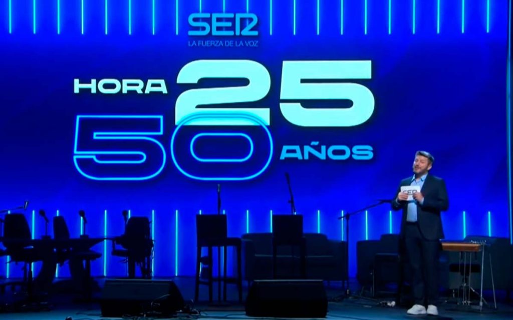 Un momento de la celebración del 50 aniversario de Hora 25. (LP)