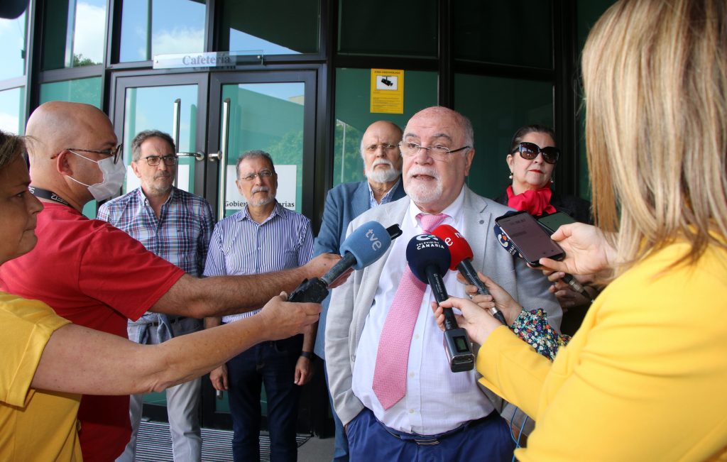 Salvador García Llanos, presidente de la Asociación de Periodistas de Santa Cruz de Tenerife. (JLR)