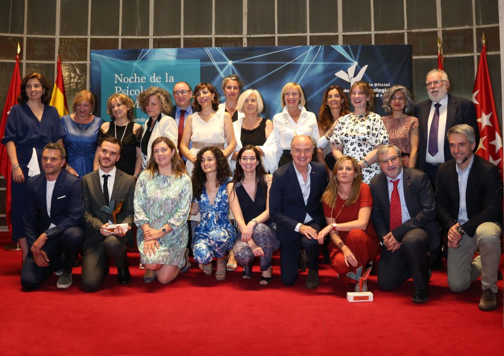 Los premiados por el Colegio de la Psicología de Madrid. (RTVE)