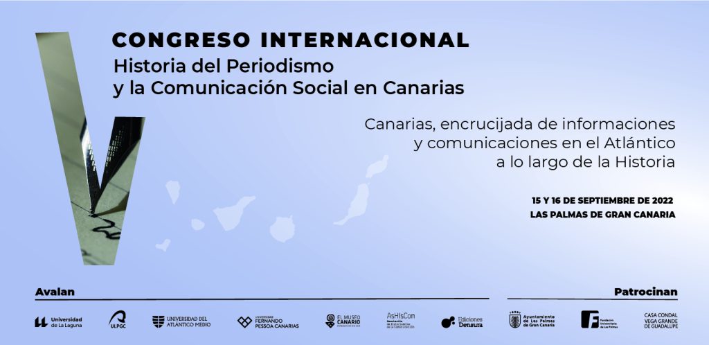 Cartel del congreso sobre Historia del periodismo. (ULL)