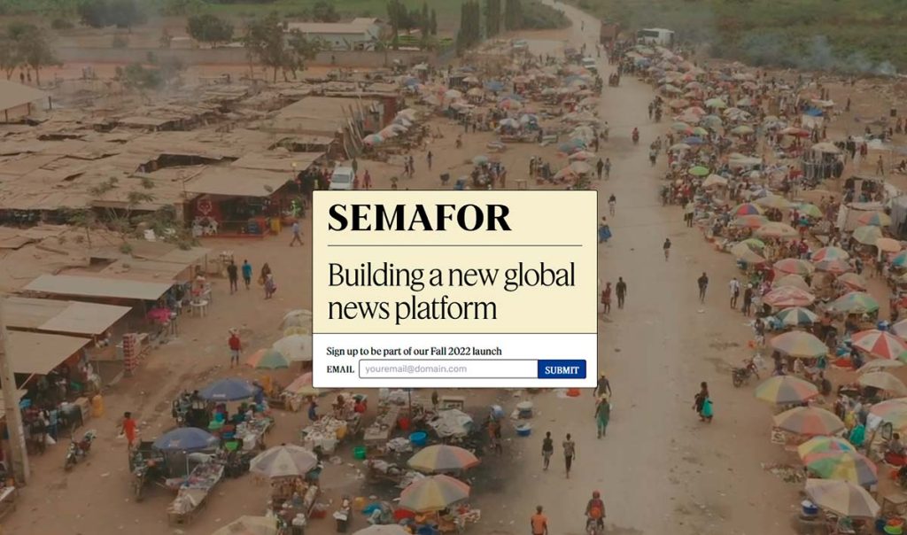 Portada de acceso a Semafor. (LABORATORIO DE PERIODISMO)