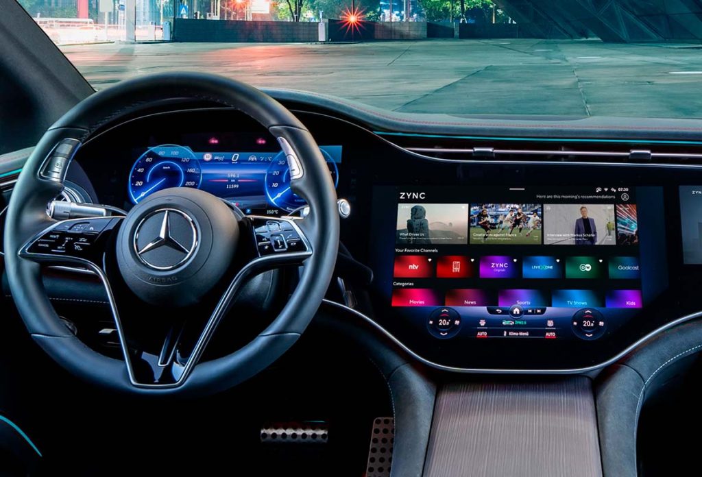 Mercedes será uno de los primeros fabricantes de automóviles en ofrecer el servicio de streaming de Bild. (LABORATORIO DE PERIODISMO)