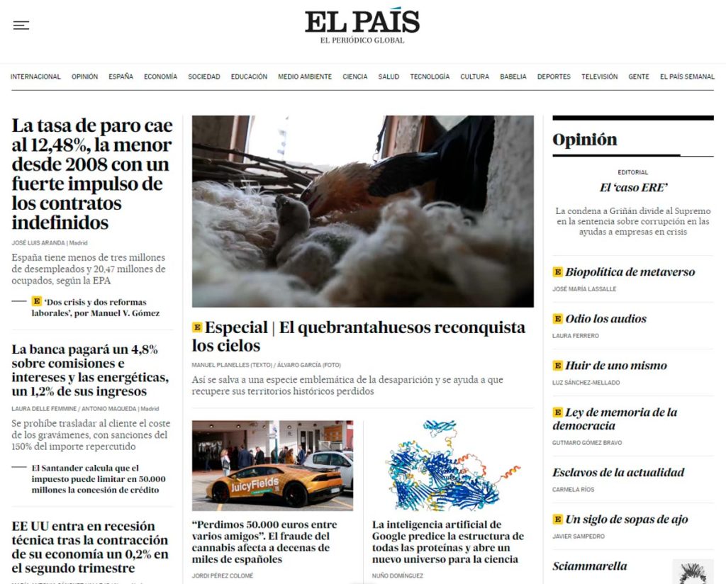 El País cuenta en total con 219.832 suscriptores, de los cuales 179.626 son exclusivos digitales. (LP)