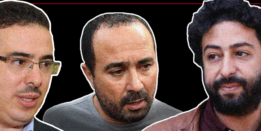 Taoufik Bouachrine, Omar Radi y Souleiman Raissouni, periodistas en prisión. (RSF)
