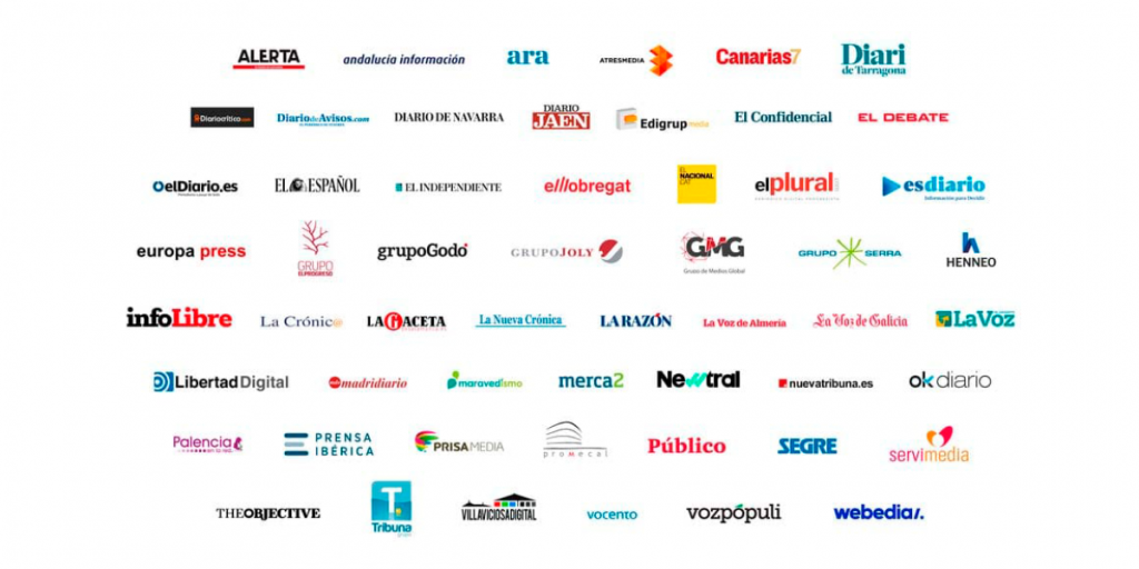 Logotipos de medios de comunicación. (FSC-CCOO)