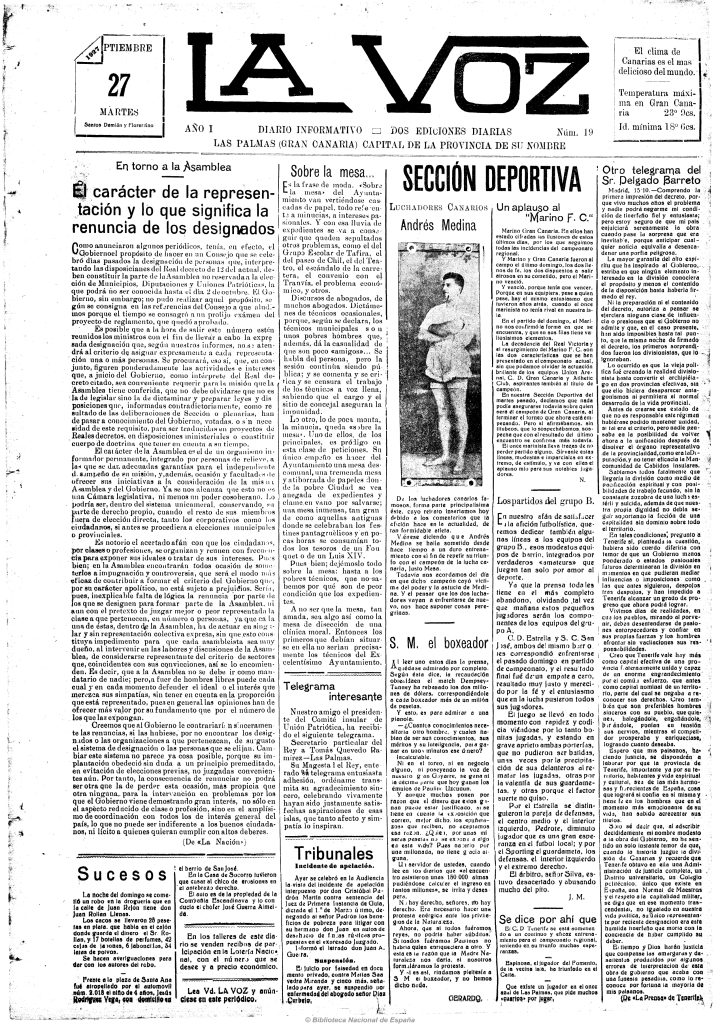 Portada de La Voz. (Tecnodoc)