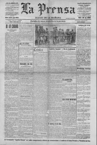 Portada de La Prensa. (prensahistorida.mcu.es)