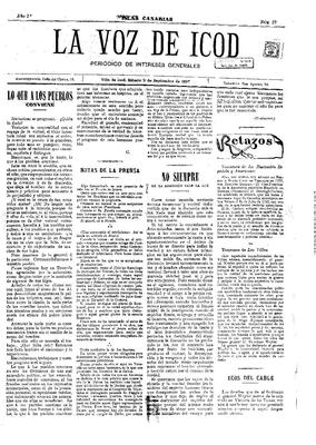 Portada de La Voz de Icod. (www.jable.ulpgc.es)