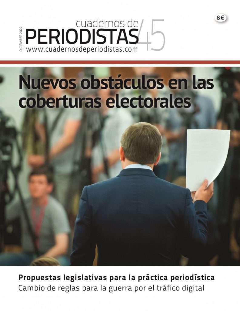 Portada del número 45 de ‘Cuadernos de Periodistas’. (APM)