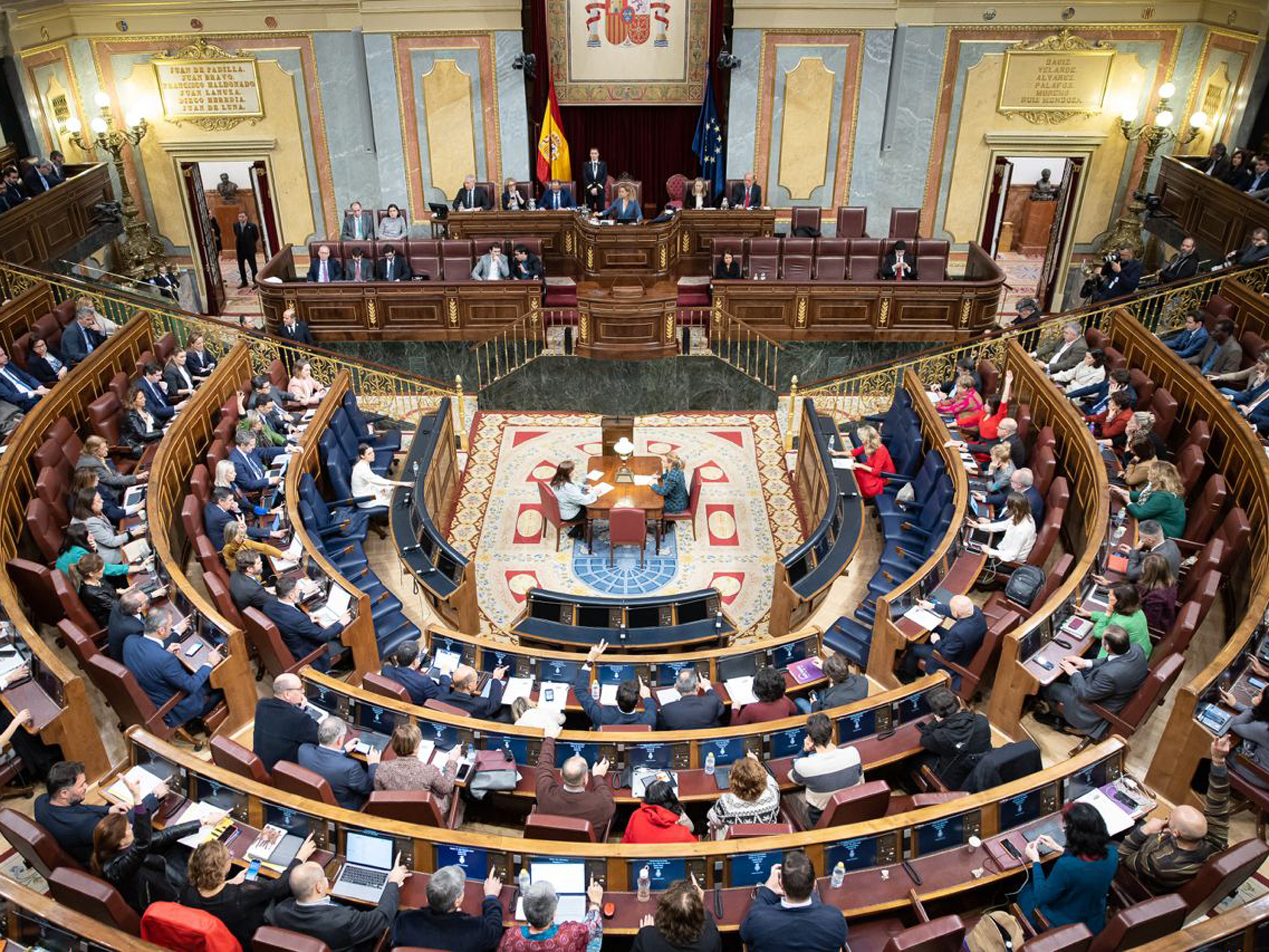 Sesión plenaria en el Congreso de los Diputados.