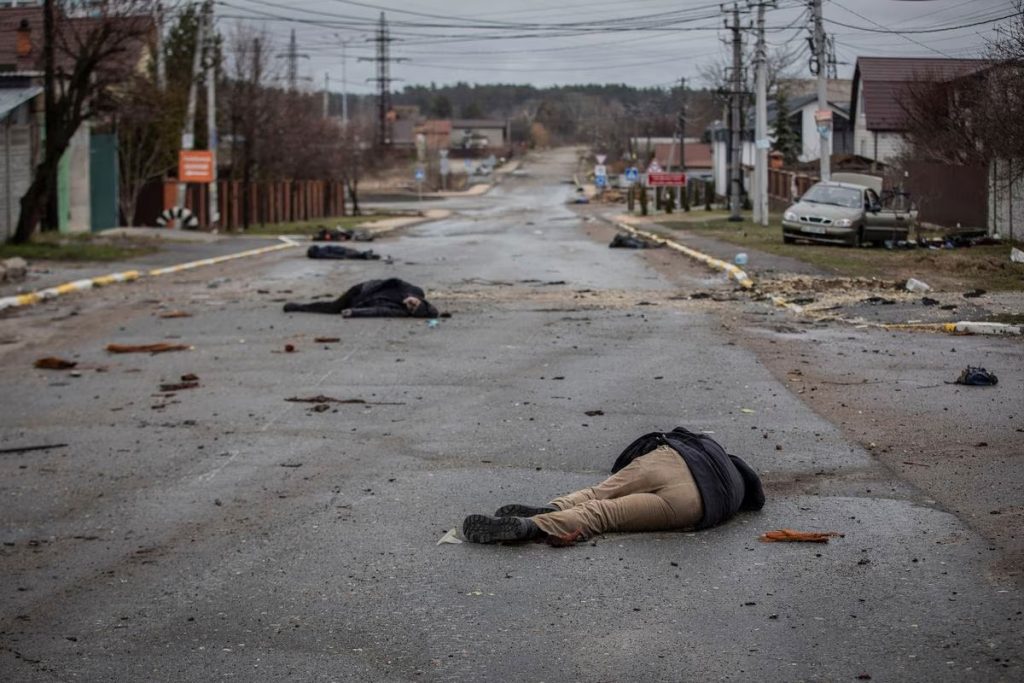 Imagen ganadora del premio Ortega y Gasset de Periodismo a la mejor fotografía. Fue tomada en la ciudad ucrania de Bucha en abril de 2022, después de que se retiraran las tropas rusas. (SANTI PALACIOS)