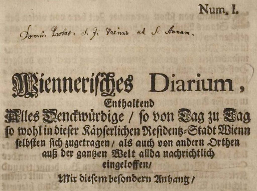Edición del periódico del 8 de agosto de 1703.