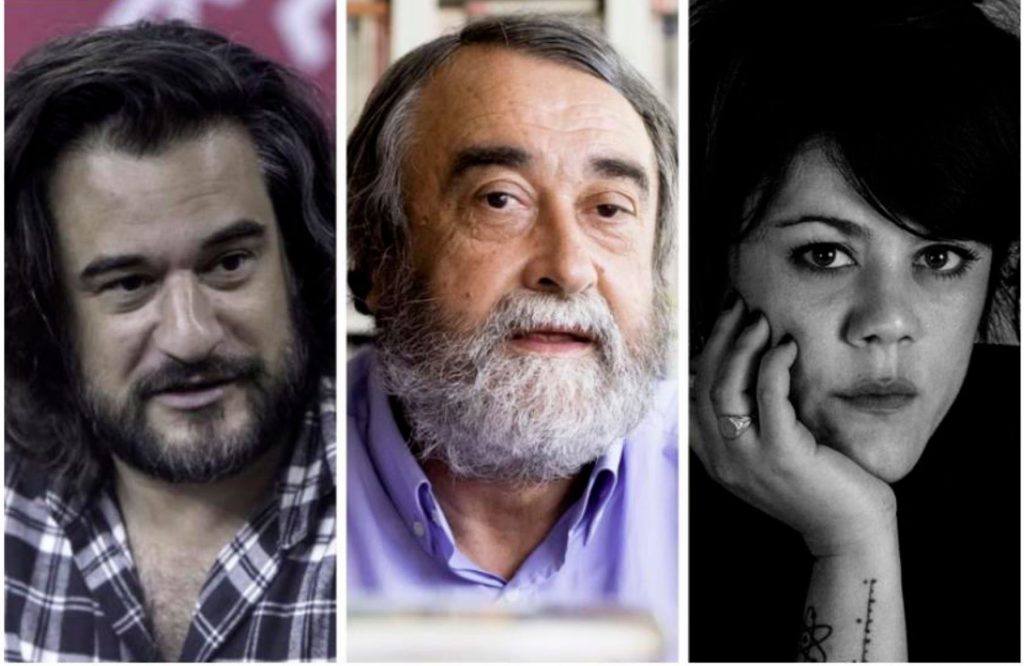 Manuel Jabois, Pedro García Cuartango y Flavita Banana.