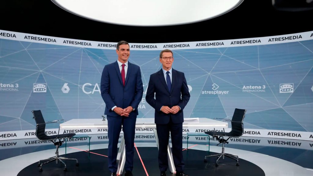 Pedro Sánchez y Alberto Núñez Feijóo