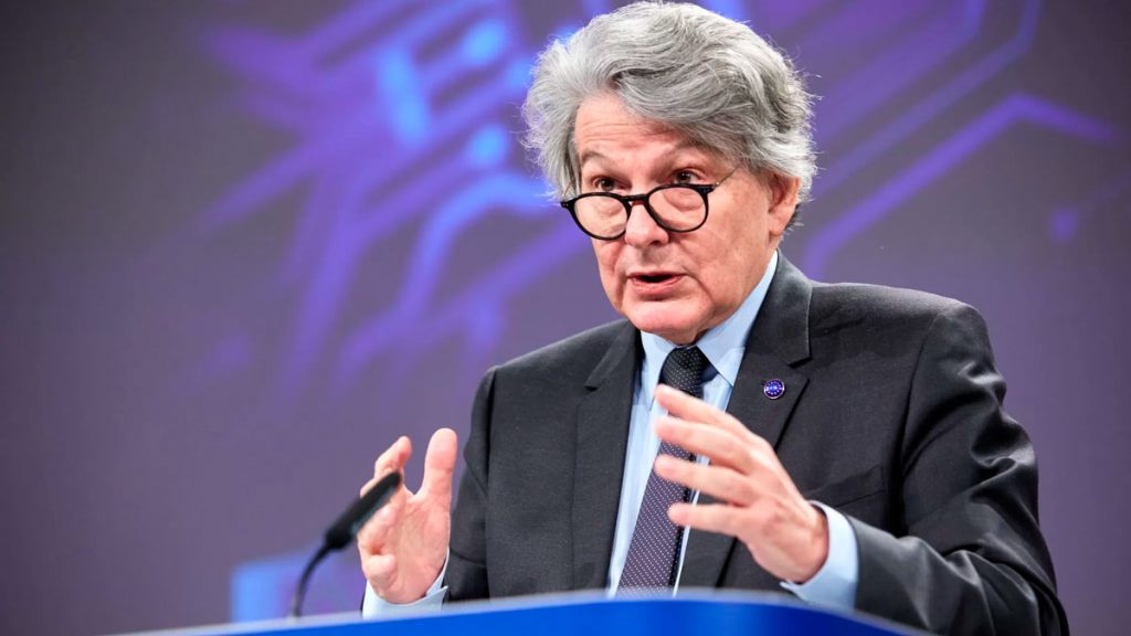 El comisario de Mercado Interior de la Comisión Europa, Thierry Breton.