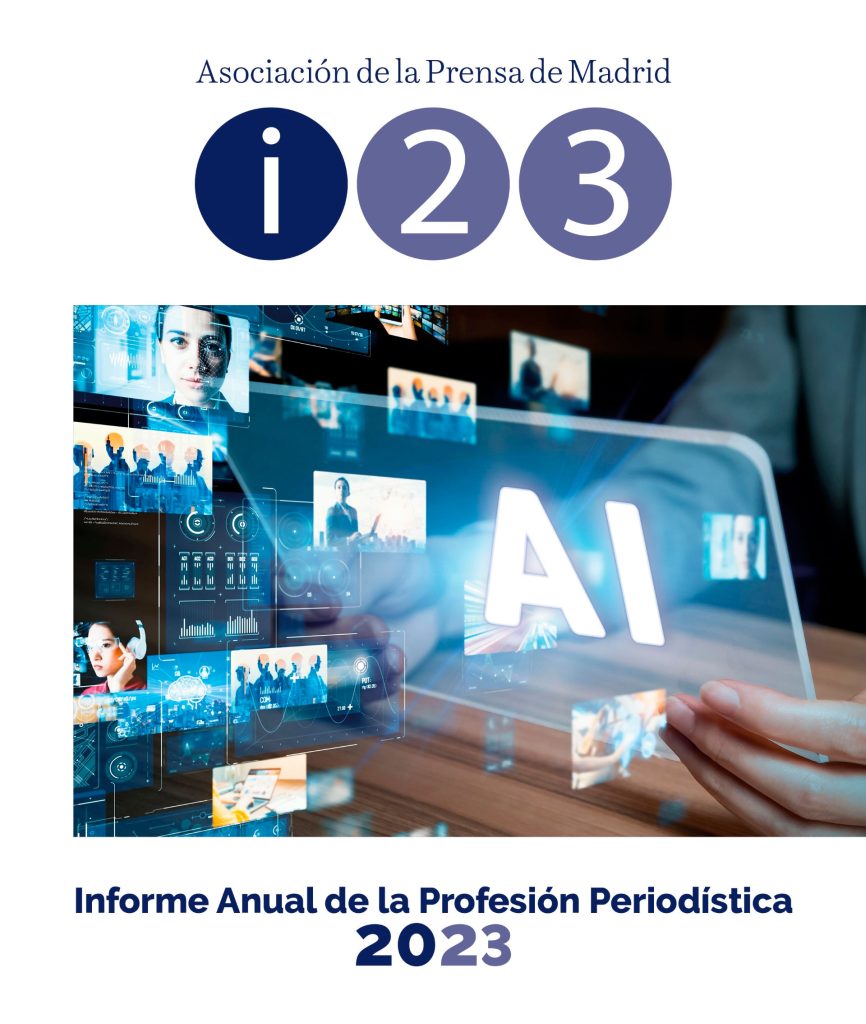 Portada del Informe Anual de la Profesión Periodística 2023.