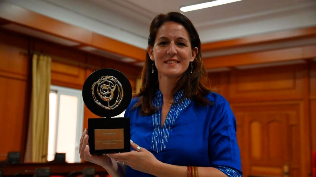 La periodista Gemma Parellada, anterior ganadora del premio. (NATALIA ROMÁN/DIARIO CÓRDOBA)