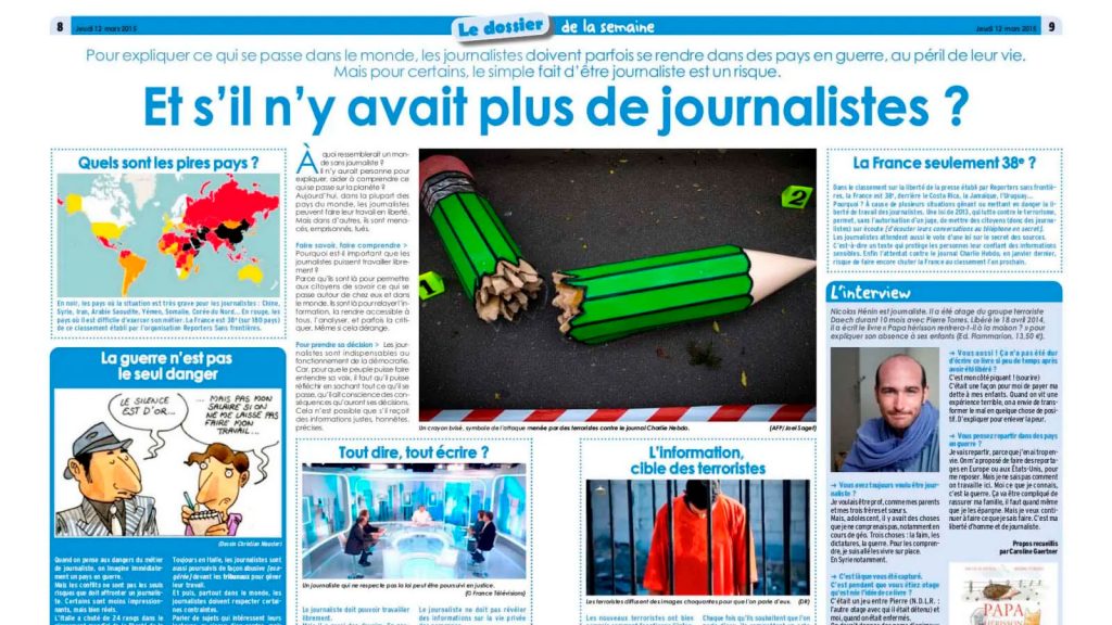 Reportaje publicado por la revista ‘Journal des Enfants’ en una edición de hace unos años.