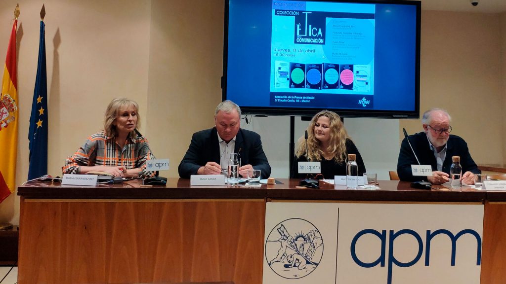 María Rey, Hugo Aznar, Maite Mercado y Fernando González Urbaneja. (MARÍA JESÚS GARCÍA/APM)