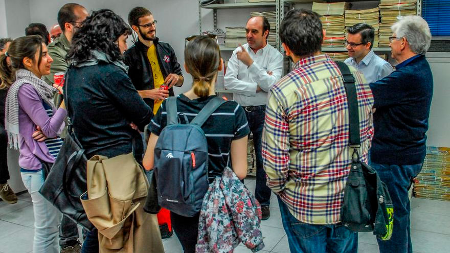 Jesús Maraña, en un encuentro con lectores de ‘infoLibre’.
