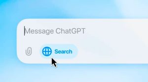 Interfaz de ChatGPT.