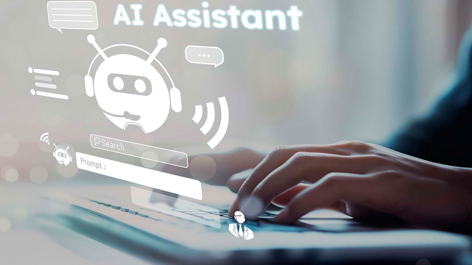 Imagen de inteligencia artificial conceptual