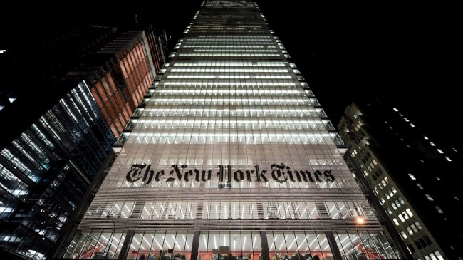 Sede de The New York Times.
