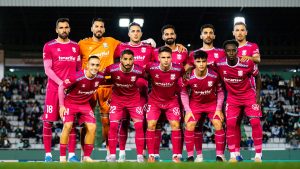 Formación del CD Tenerife en un partido de la temporada 24-25.