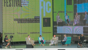 Ignacio Escolar, Olga Rodríguez, Rosa María Calaf y Carlos Sosa