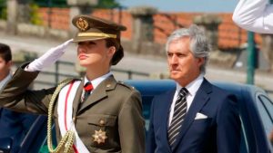 Jordi Gutiérrez, con la Princesa de Asturias