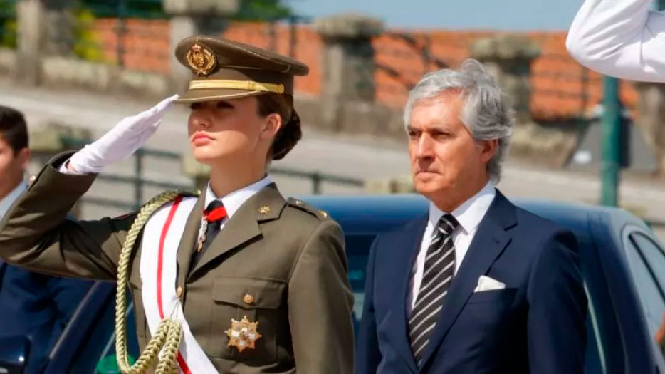 Jordi Gutiérrez, con la Princesa de Asturias