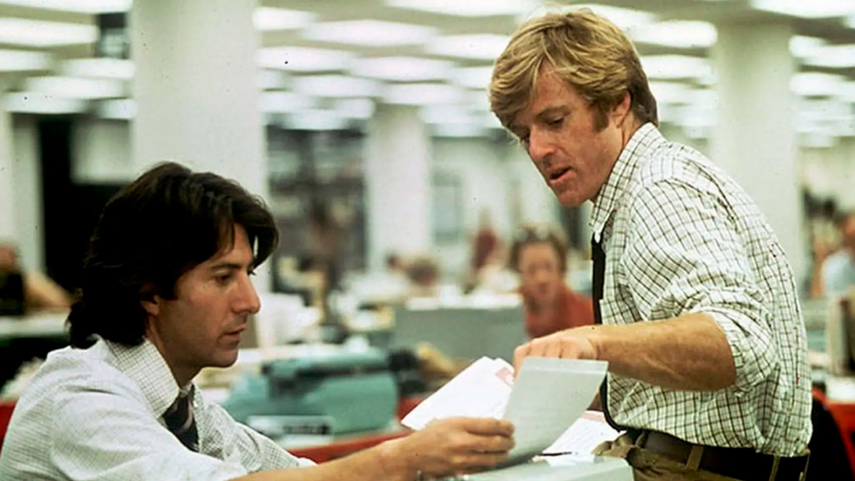 Dustin Hoffman (izquierda) y Robert Redford (derecha) en ‘Todos los hombres del presidente’