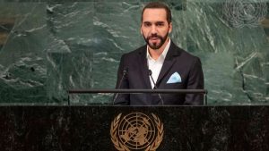 Nayib Bukele interviene en el debate general del septuagésimo séptimo período de sesiones de la Asamblea General de la ONU.