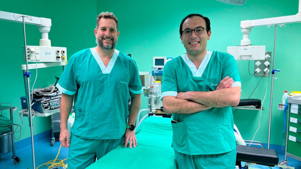 Los doctores Octavio de la Torre y Juan Carlos Moy.