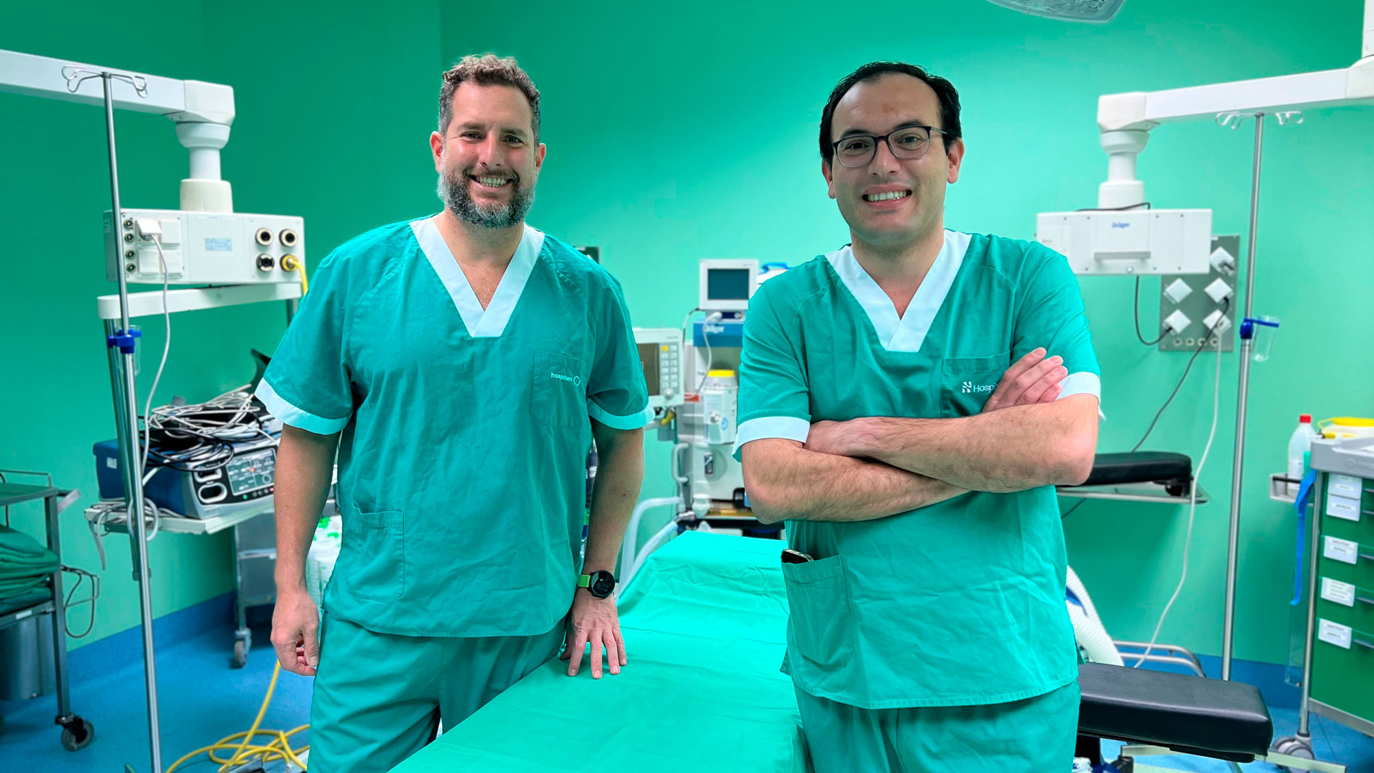 Los doctores Octavio de la Torre y Juan Carlos Moy.