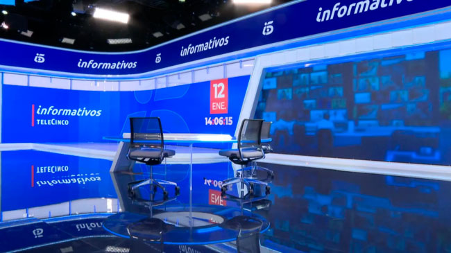 Estudio de informativos de Tele5