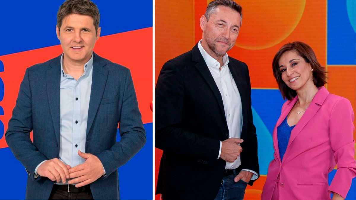 Jesús Cintora, Javier Ruiz y Adela González.
