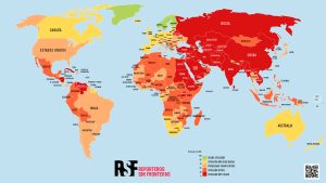 Mapamundi de la libertad de prensa