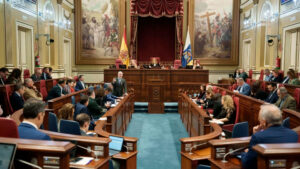 Pleno del Parlamento de Canarias.