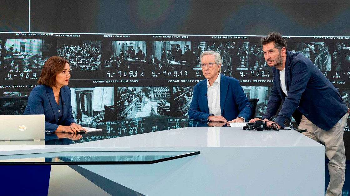 Pepa Bueno, Iñaki Gabilondo y Carlos del Amor.